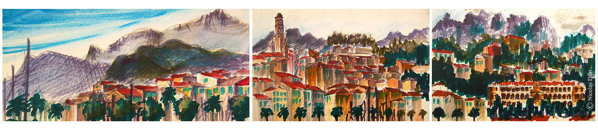 Souvenirs graphiques de Menton en&nbsp;1989