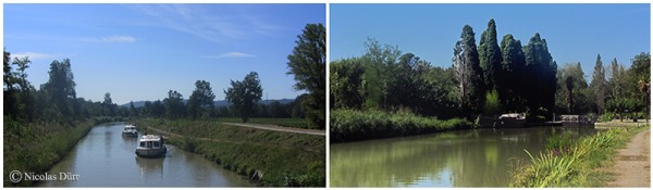 Le Canal du Midi (1/10/30), de Carcassonne à la jonction (2012) (1/7) : de la cité fortifiée à l&rsquo;écluse de&nbsp;Villedubert