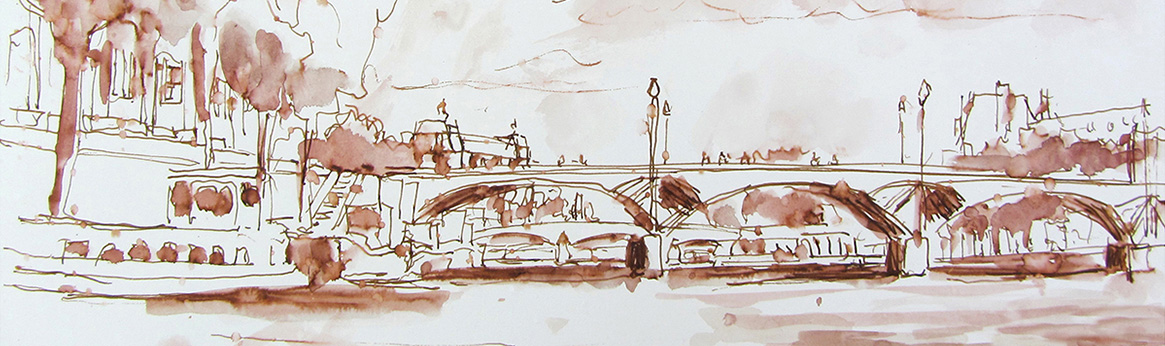 Les quais de la Seine entre deux ponts, juin&nbsp;2018