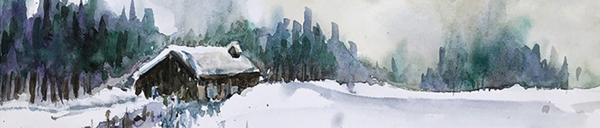 Une démo, une aquarelle (ambiance neigeuse dans le Haut-Doubs), et bien plus&nbsp;encore