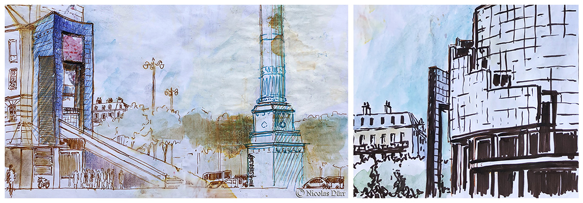 Promenade graphique parisienne autour de la place de la Bastille,&nbsp;2019