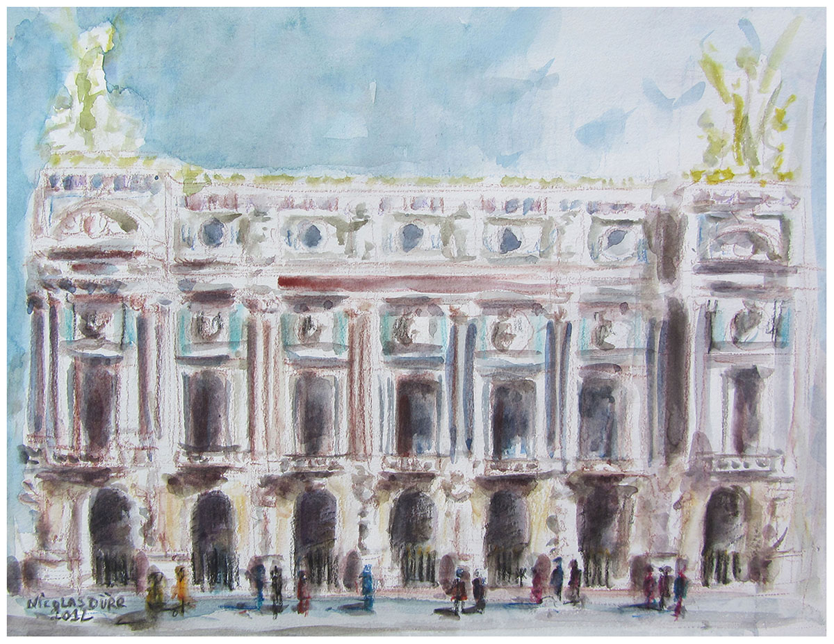 Souvenirs graphiques à l&rsquo;Opéra Garnier en juillet&nbsp;2012