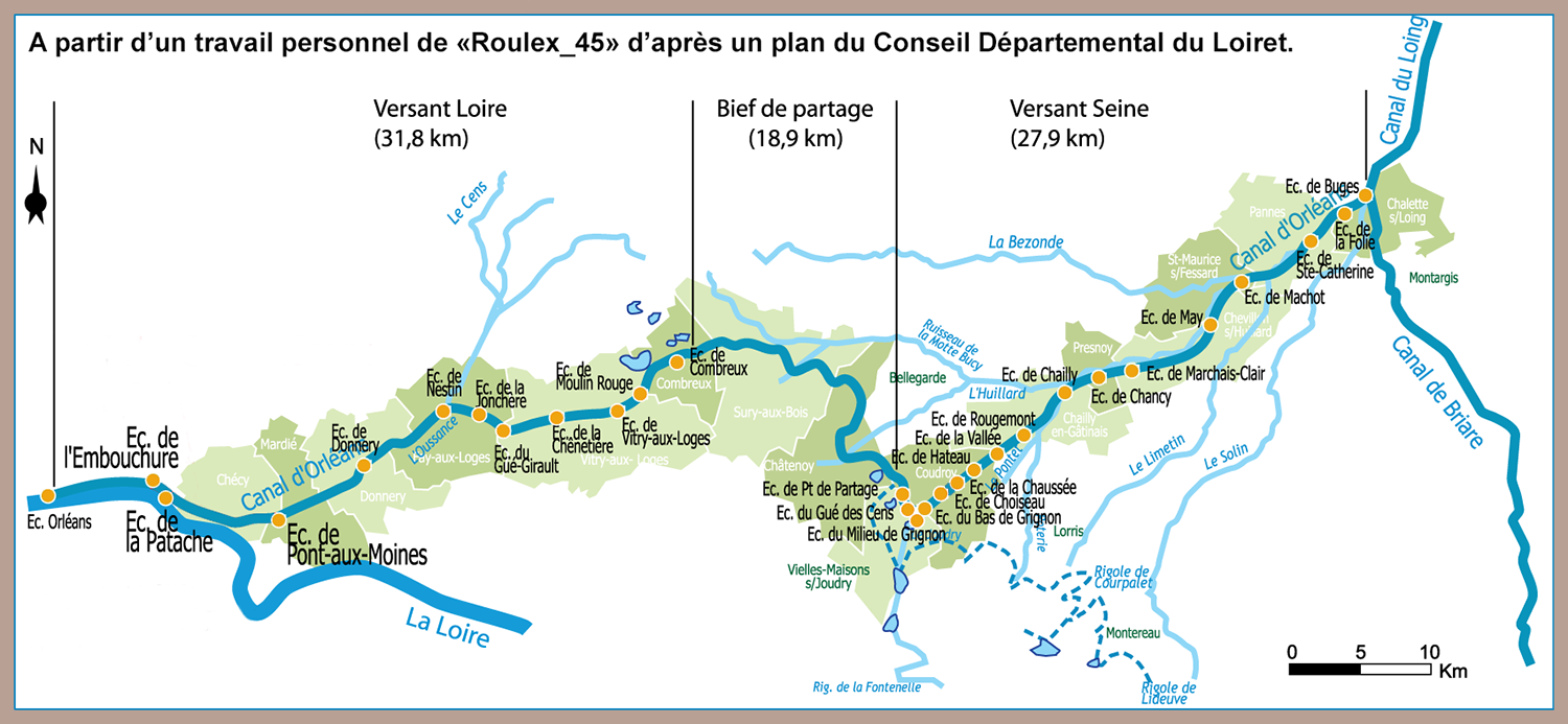 Tout ce qui peut renseigner sur le Canal d'Orléans.