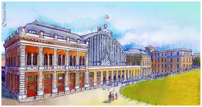 La gare de Madrid Atocha au printemps 2025.